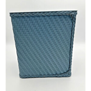 Vintage Mervyns Light Blue Plastic Basket Weave USA
